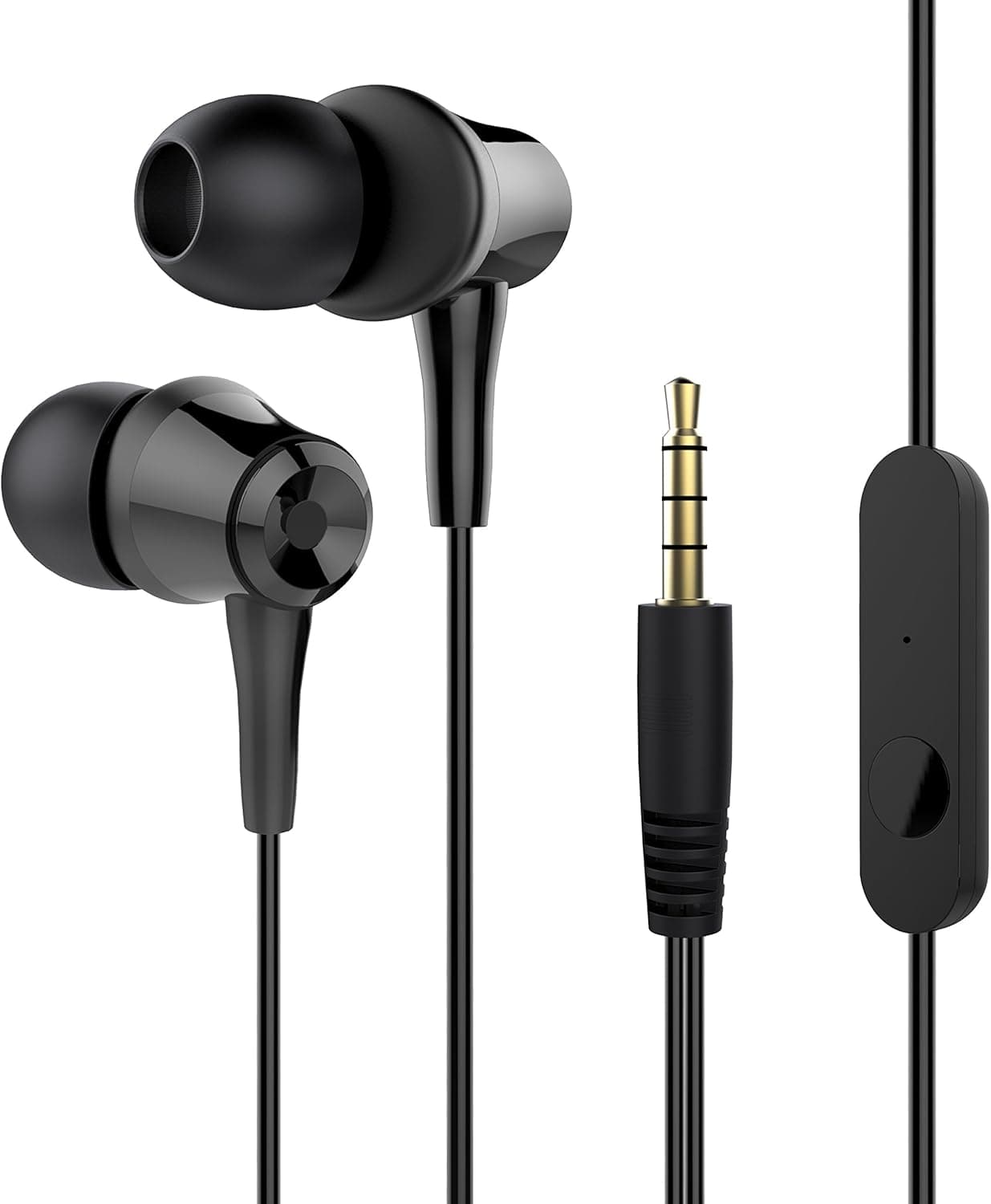 In-Ear Wired Headphones, Vomercy Wired Earbuds Earphones with Microphone for All 3.5mm
