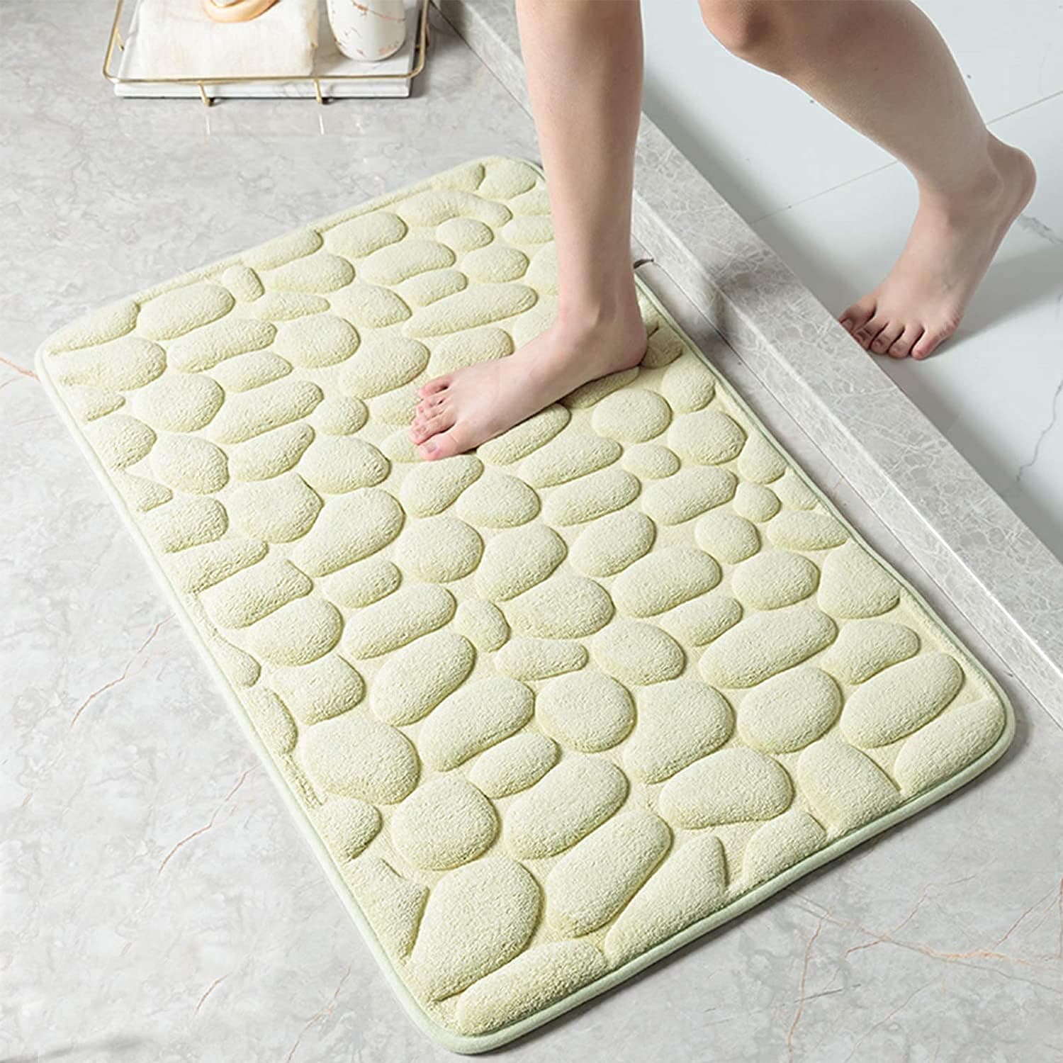 Bath Rugs Mat Bathroom Floor Mat Set Memory Foam Bathmat Non Slip Washable Carpet