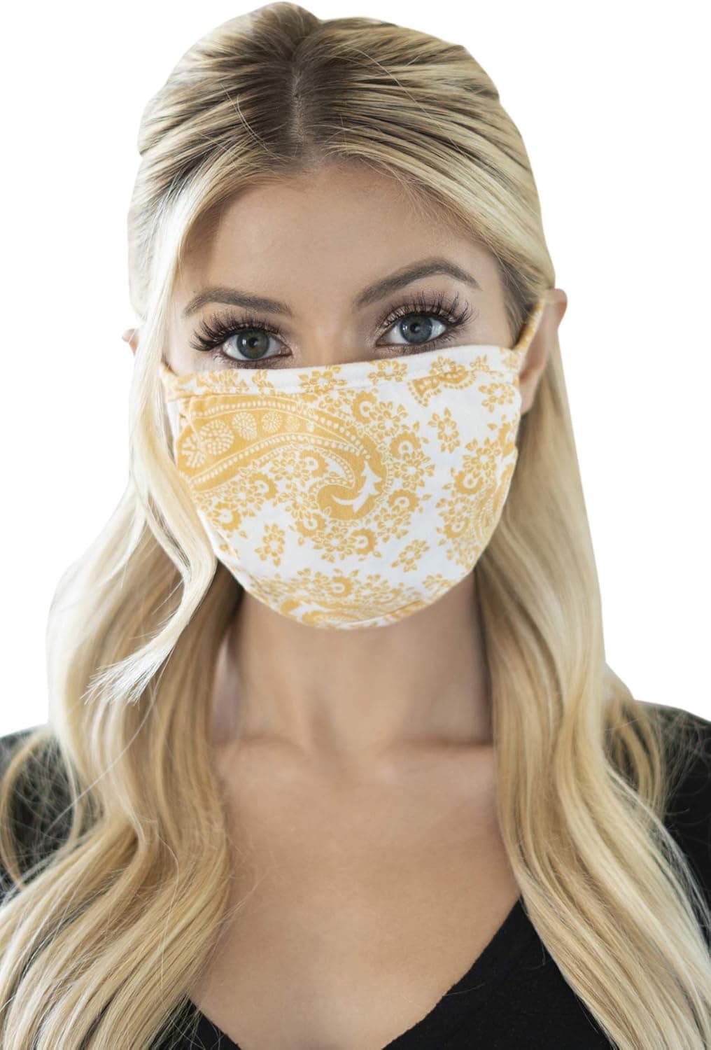 RIAH FASHION Reusable Fabric Face Mask Unisex Washable Covering - Cute Print Cloth Comfy Breathable Mouth Protection