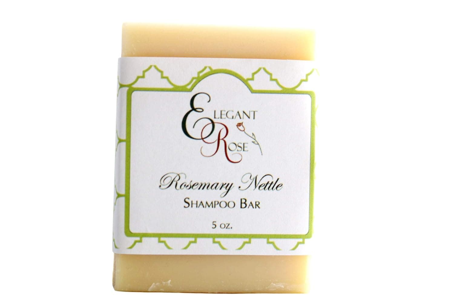 Elegant Rose Boutique Rosemary Nettle Shampoo Bar - 5 Ounce - Great for Thinning Hair