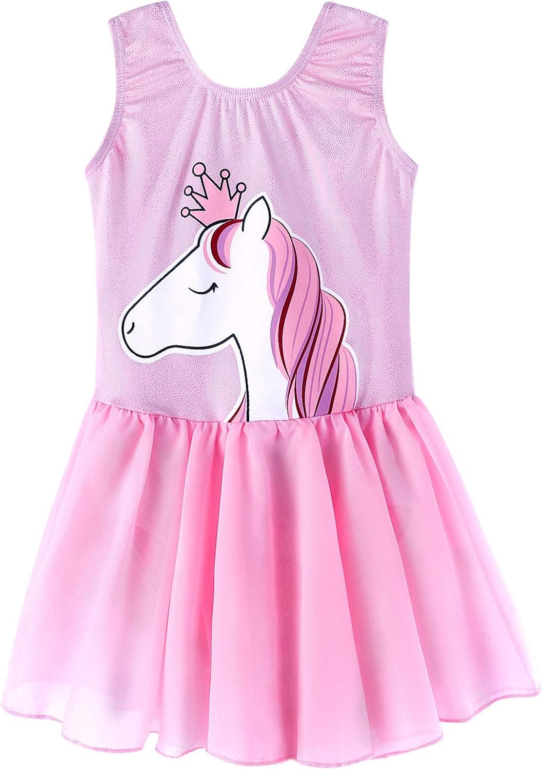 Girls Gymnastics Skirted Leotards Ballet Tutu Dance Dress Mermaid Unicorn Gymnastic Skirt(Baby Girls/Toddler Girls/Big Girls)