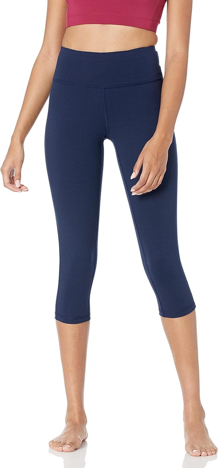 Amazon Essentials Women's Studio Sculpt Mid-Rise Capri Yoga Legging