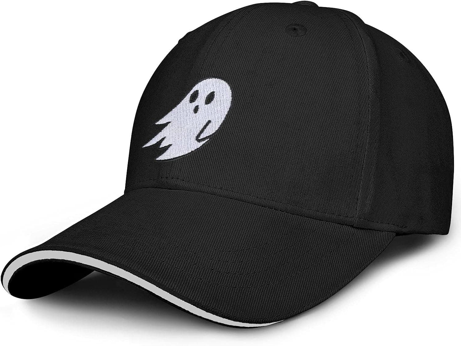 LHSCVUFASC Halloween Ghost Boo Unisex Cool Baseball Cap Funny Embroidered Trucker Hats