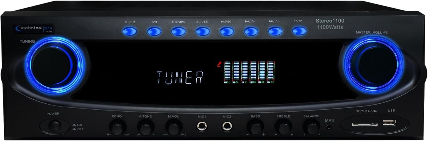Technical Pro 72-ST1100 Professional Receiver - Stereo 1100