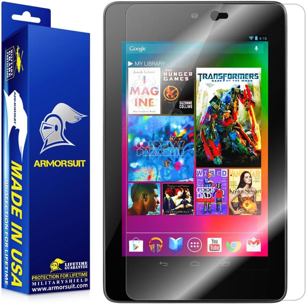 ArmorSuit MilitaryShield Screen Protector for Google Nexus 7 (Original 1st Gen) - [Max Coverage] Anti-Bubble HD Clear Film