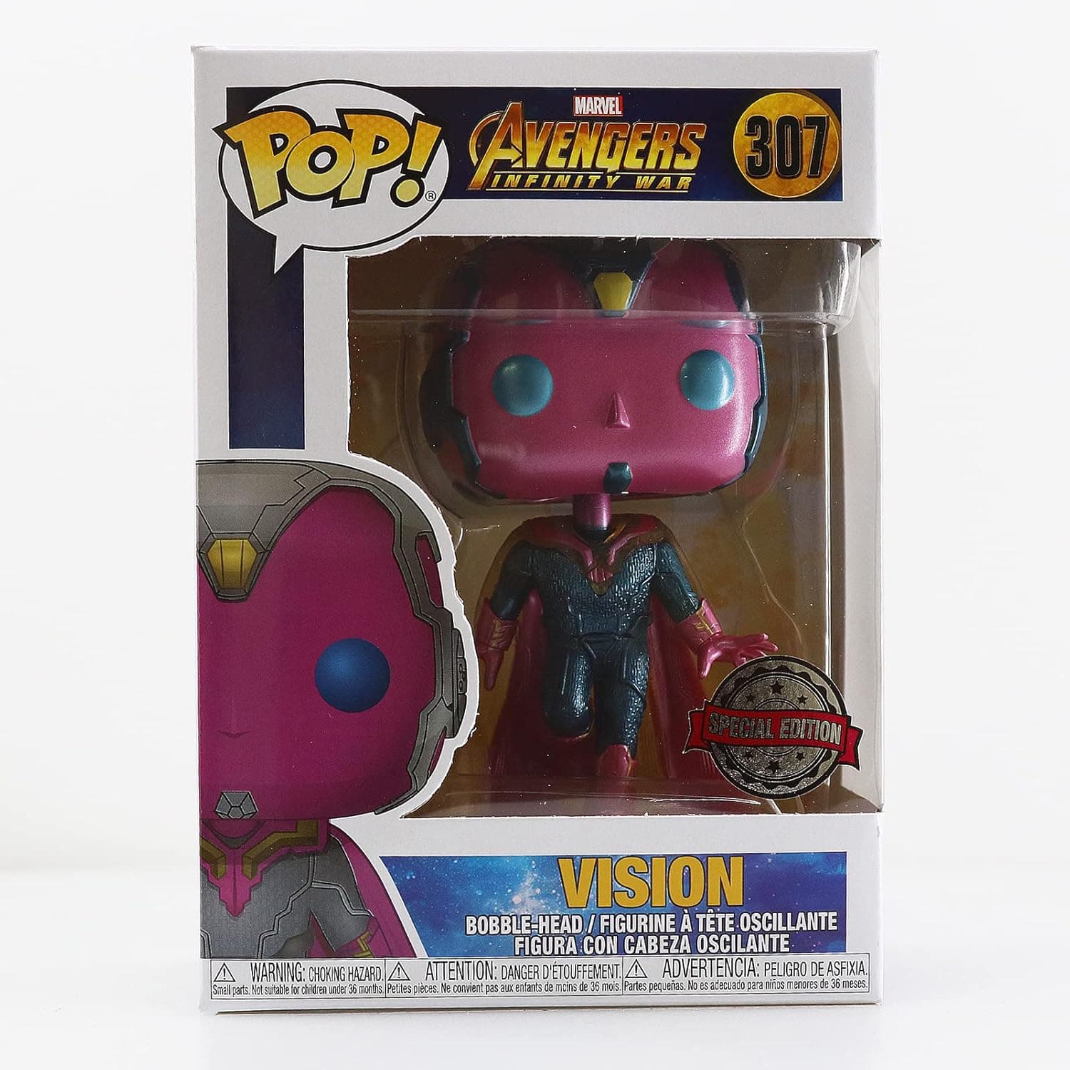Funko Pop! Marvel Avengers Infinity War Vision (Hot Topic) Exclusive Vinyl Figure #307