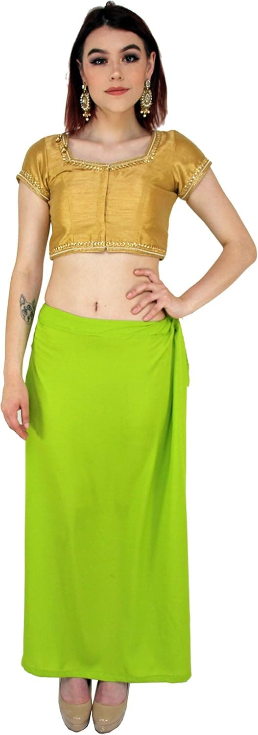 Multiple Colors - Sari Petticoat Stitched Indian Saree Petticoat Adjustable Waist Sari Skirt
