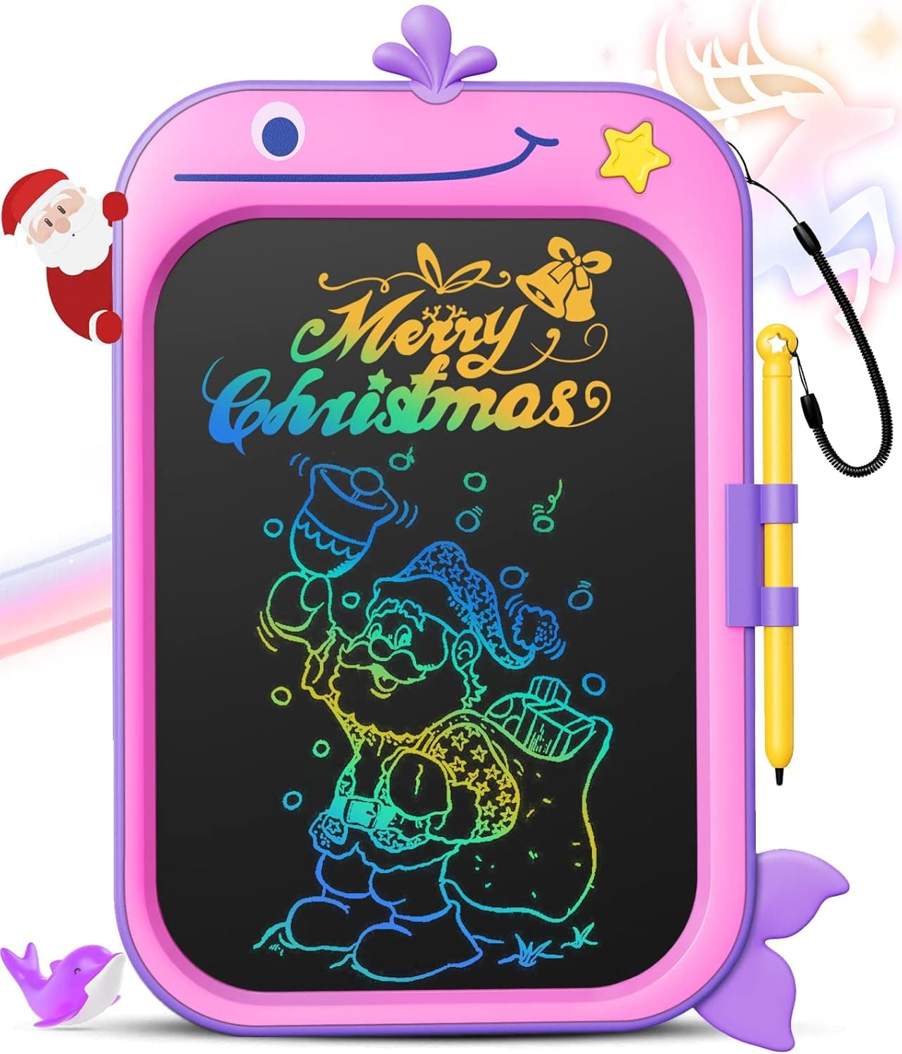 LCD Writing Tablet for kids, 8.5-Inch Doodle Board, Drawing Tablet Drawing Pad Toddler Toys for 2 3 4 5 6 7 8 Years Old Girls Boys, Unique Whale Christmas Birthday Gifts, Educational Toys for Kids 2-8