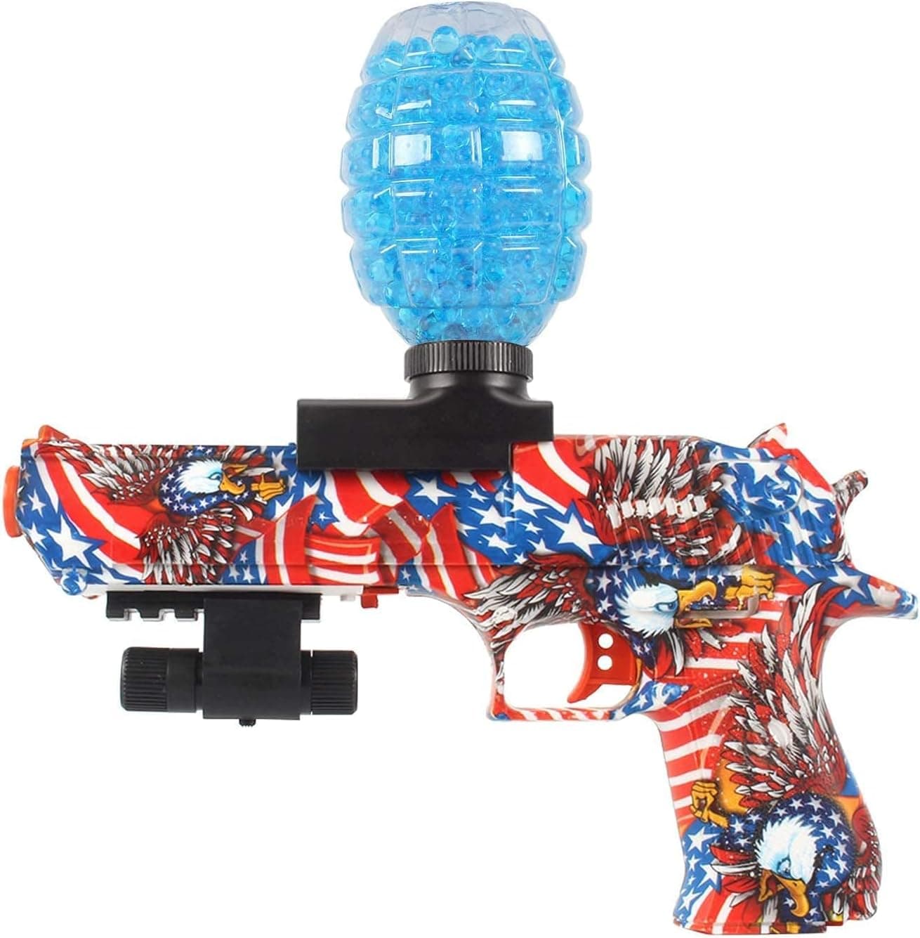 MUYSRC Gel Ball Electric Blaster, Splatter Ball Toy, High-Performance Gel Automatic Blaster Toy Perfect as Outdoor Game, for Adults, Boys, & Girls Ages 12, Grey, SKD1911
