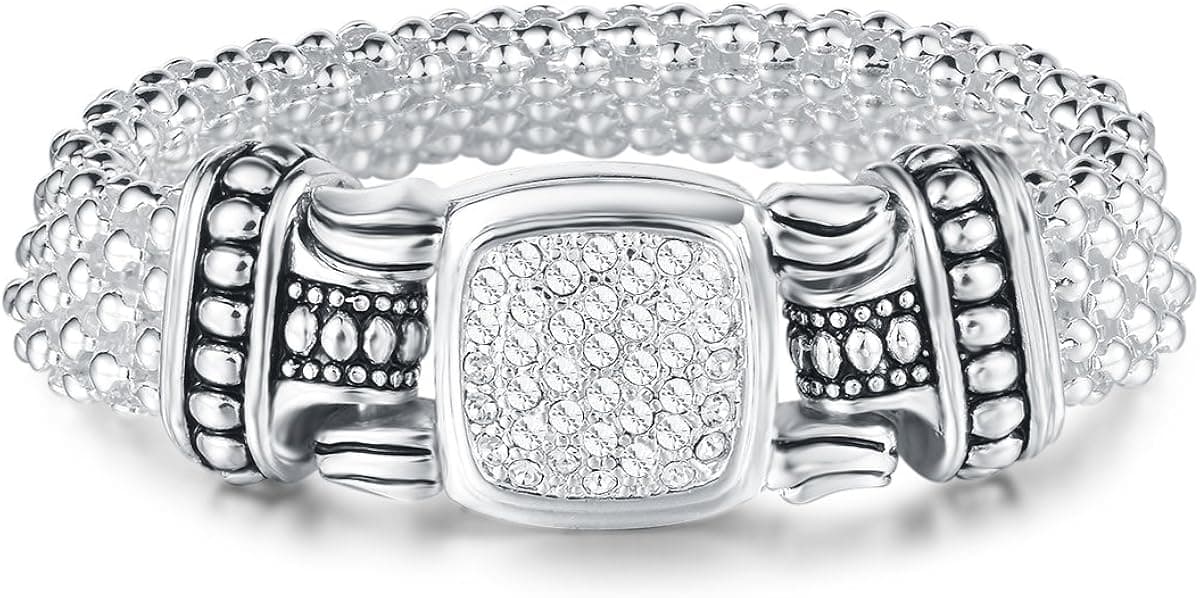 UNY Austrian Pave Crystals Designer Inspired Personality Bracelets Alloy Bangle Jewelry Vintage Jewelry