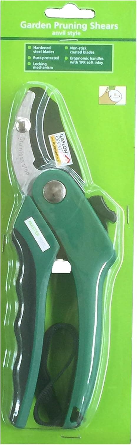 Master Tool Garden Pruning Shears Anvil Style