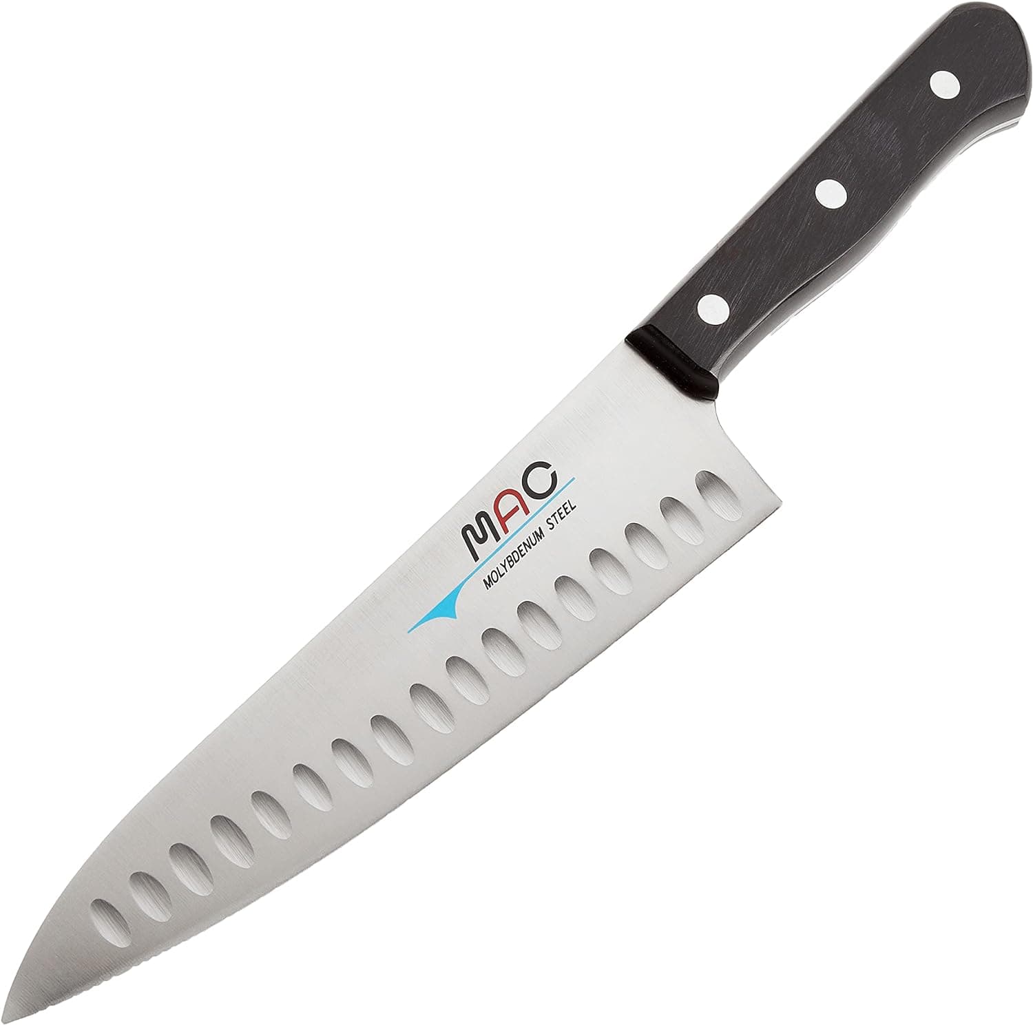 Mac Knife Series Hollow Edge Chef's Knife, 8-Inch, 8 Inch, Silver