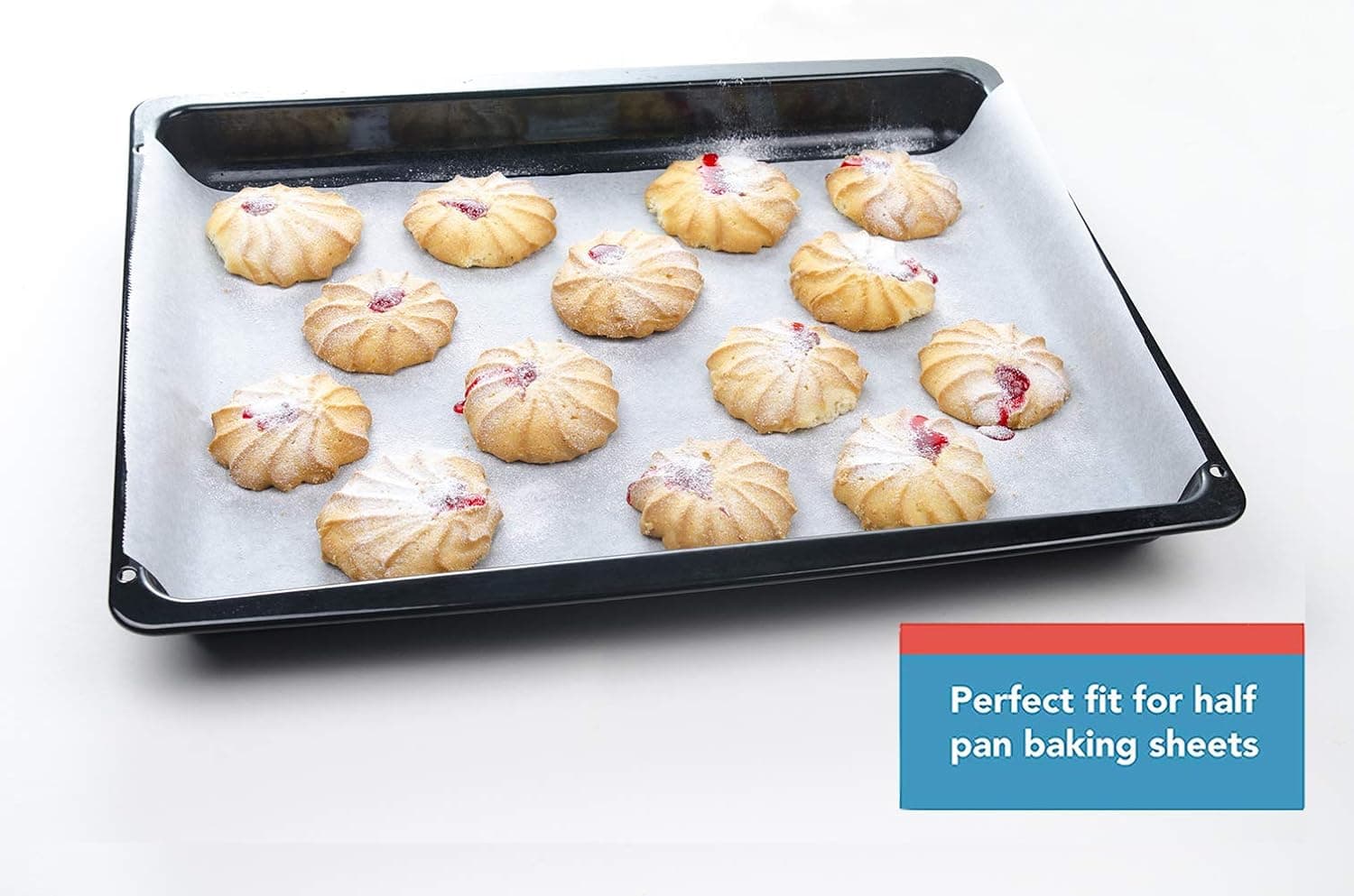 Zeattain Parchment Paper Baking Sheets 80 Pcs 12x16 Inches Non-Stick Precut Baking Parchment, Perfect for Baking Grilling Air Fryer Steaming Bread Cup Cake Cookie and More (White)