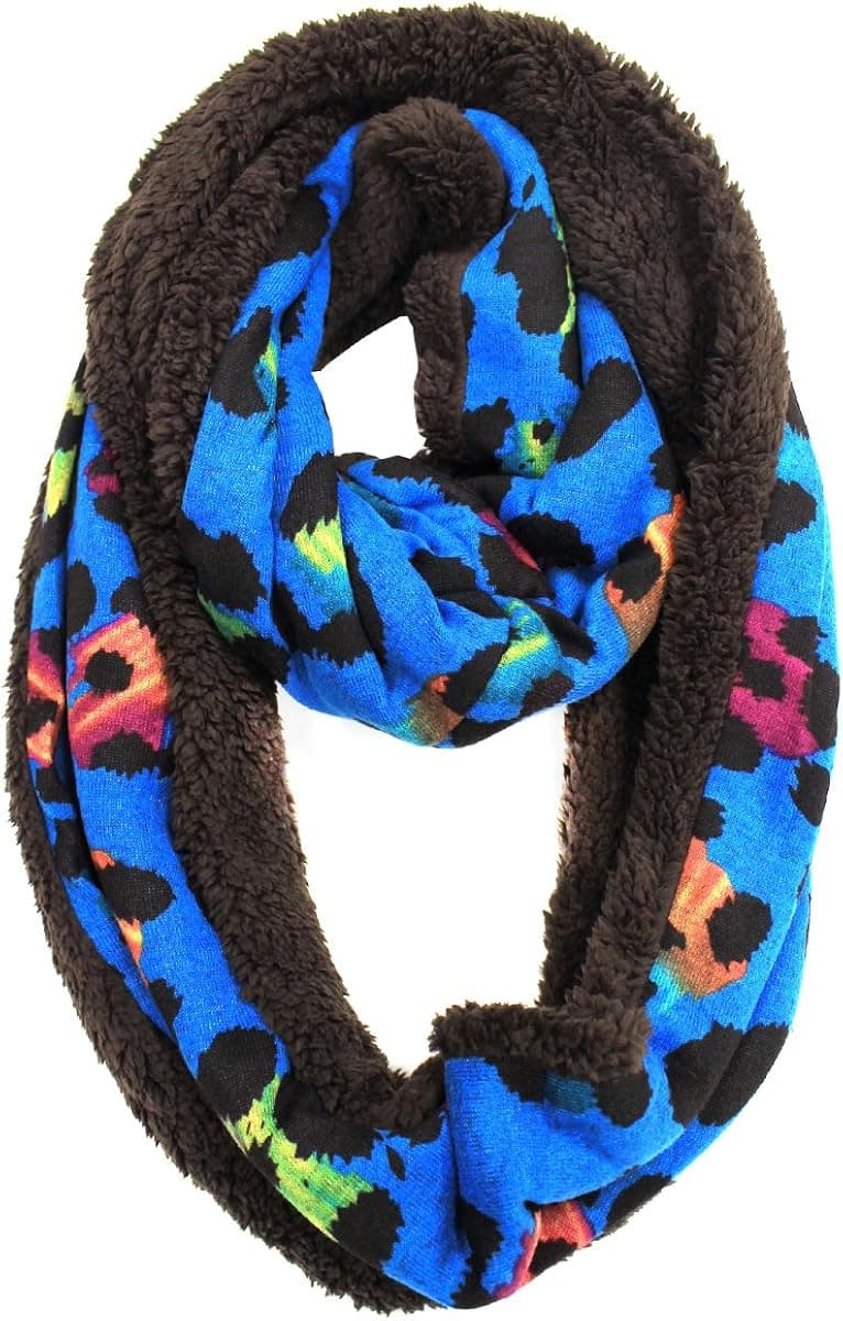 Modadorn Stylized Animal Infinity Double Sided Scarf
