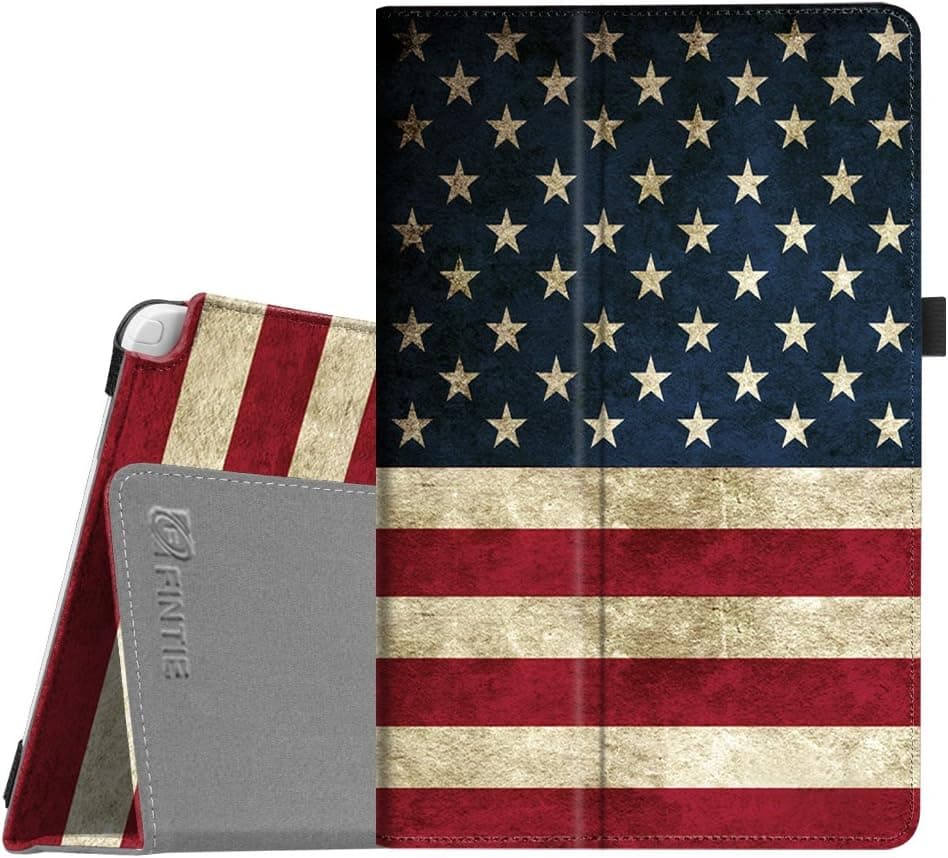 Fintie Samsung Galaxy Tab A 10.1 with S Pen Case, Premium Vegan Leather Slim Fit Folio Stand Cover with Auto Sleep/Wake for Galaxy Tab A with S Pen 10.1 inch (SM-P580/SM-P585), US Flag