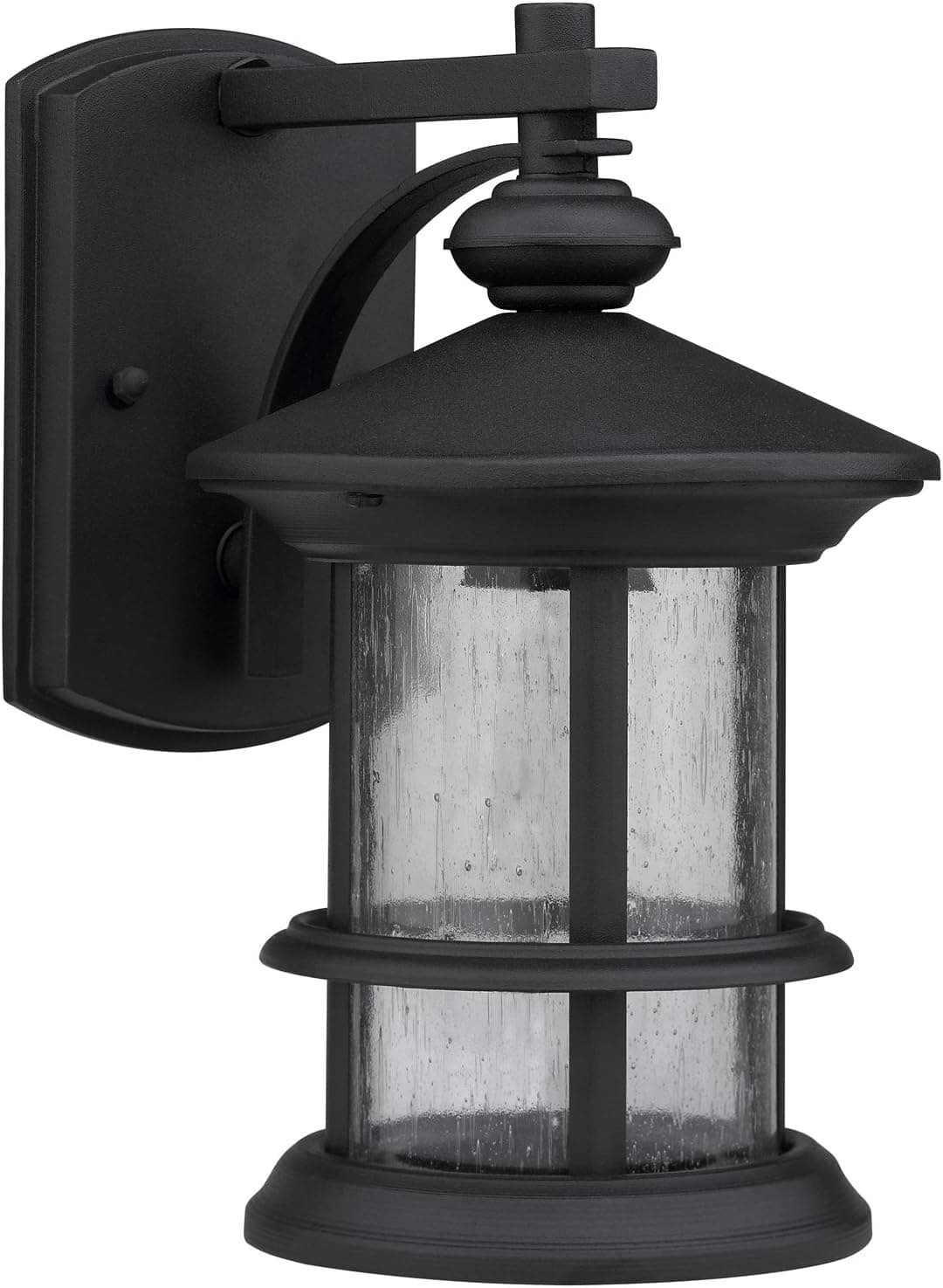 Chloe Lighting CH0152-BLK-OSD1 Transitional 1-Light Outdoor Wall Sconce, 10.13 x 6 x 7.5", Black