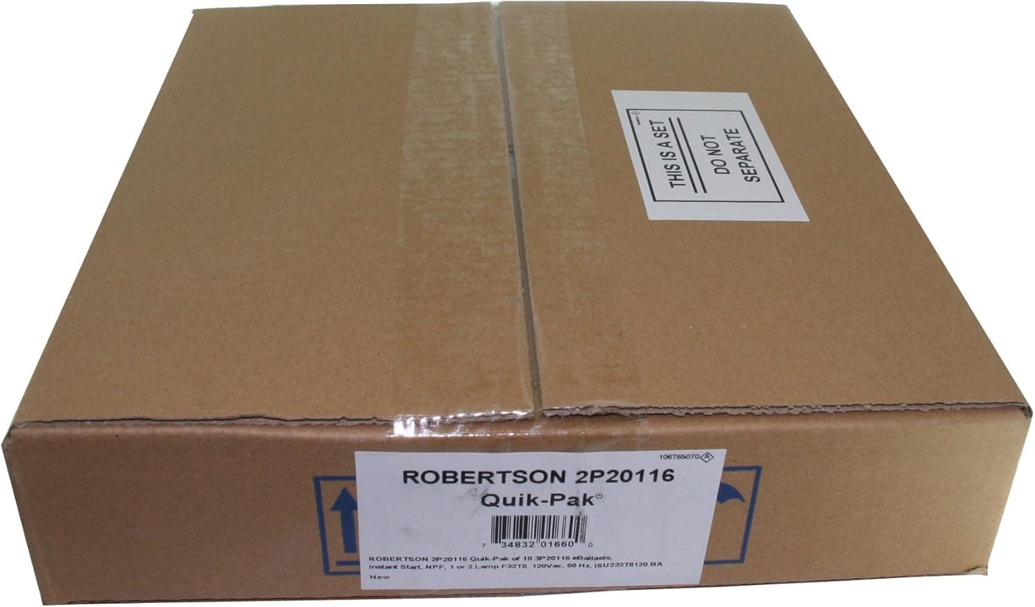 ROBERTSON 2P20116 Quik-Pak of 10 eBallasts, Instant Start, NPF, 1 or 2 Lamp F32T8, 120Vac, 60 Hz, Model ISU232T8120 BA (Replaces Robertson 2P20003, Model ISU232T8120 /B)
