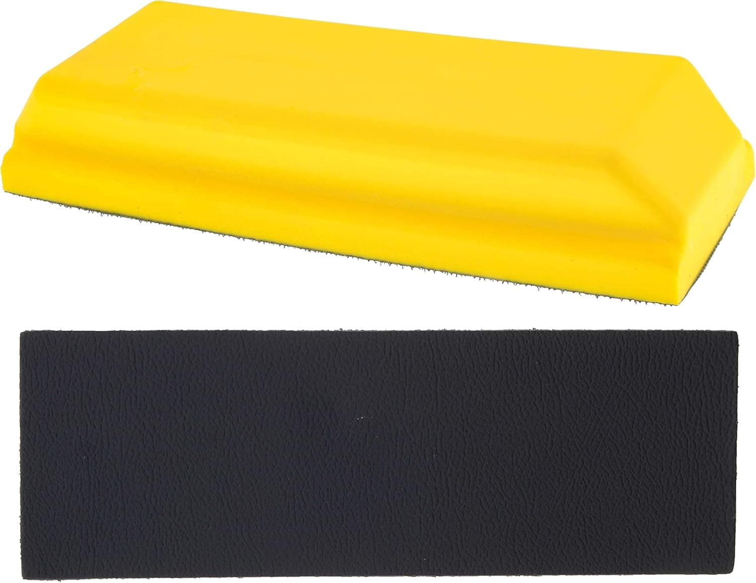 Dura-Gold Pro Series Rectangle 7-3/4" x 2-3/4" Hand Sanding Block Pad with Hook & Loop Backing and PSA Sandpaper Conversion Adapter Pad - Automotive Paint Prep Sand Shape Contour Woodworking Furniture