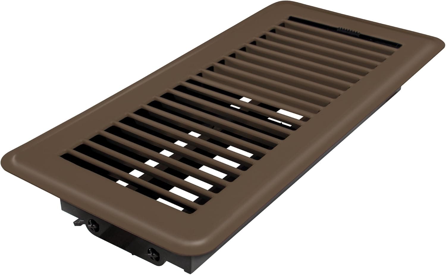 Deflecto Floor Vent Register, 4" x 10", Brown (RGFB104)