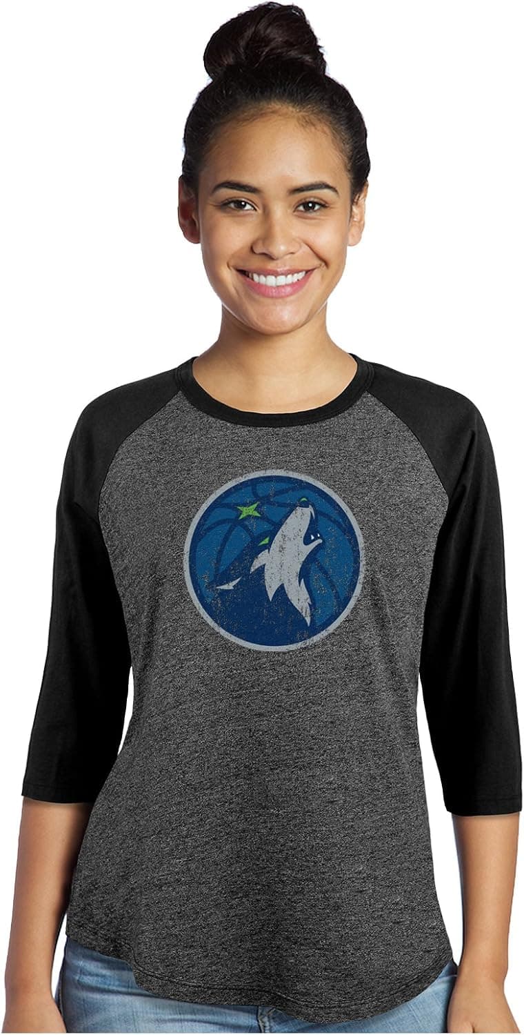 Majestic Athletic Women's Premium Triblend 3/4 Sleeve Raglan