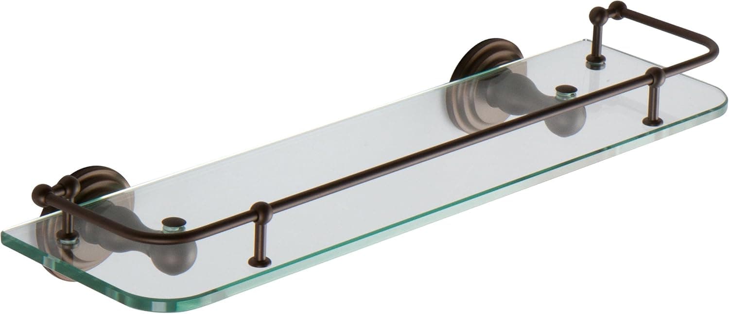 Ginger 1135T-18/ORB Chelsea Gallery Rail Shelf, 18", Oil Rubbed Bronze (Hand Relieved)