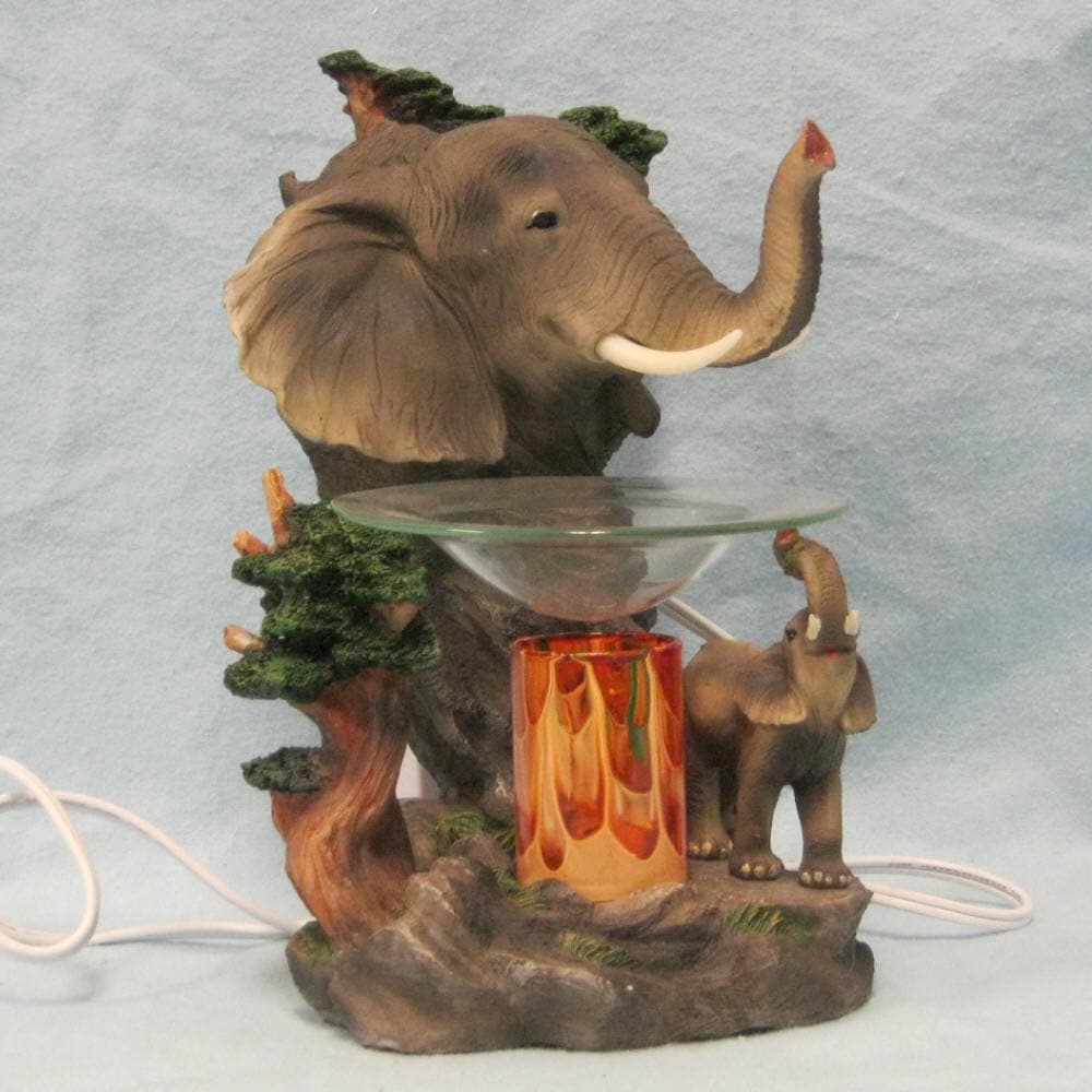 Electric Elephant and Babies Oil Warmer