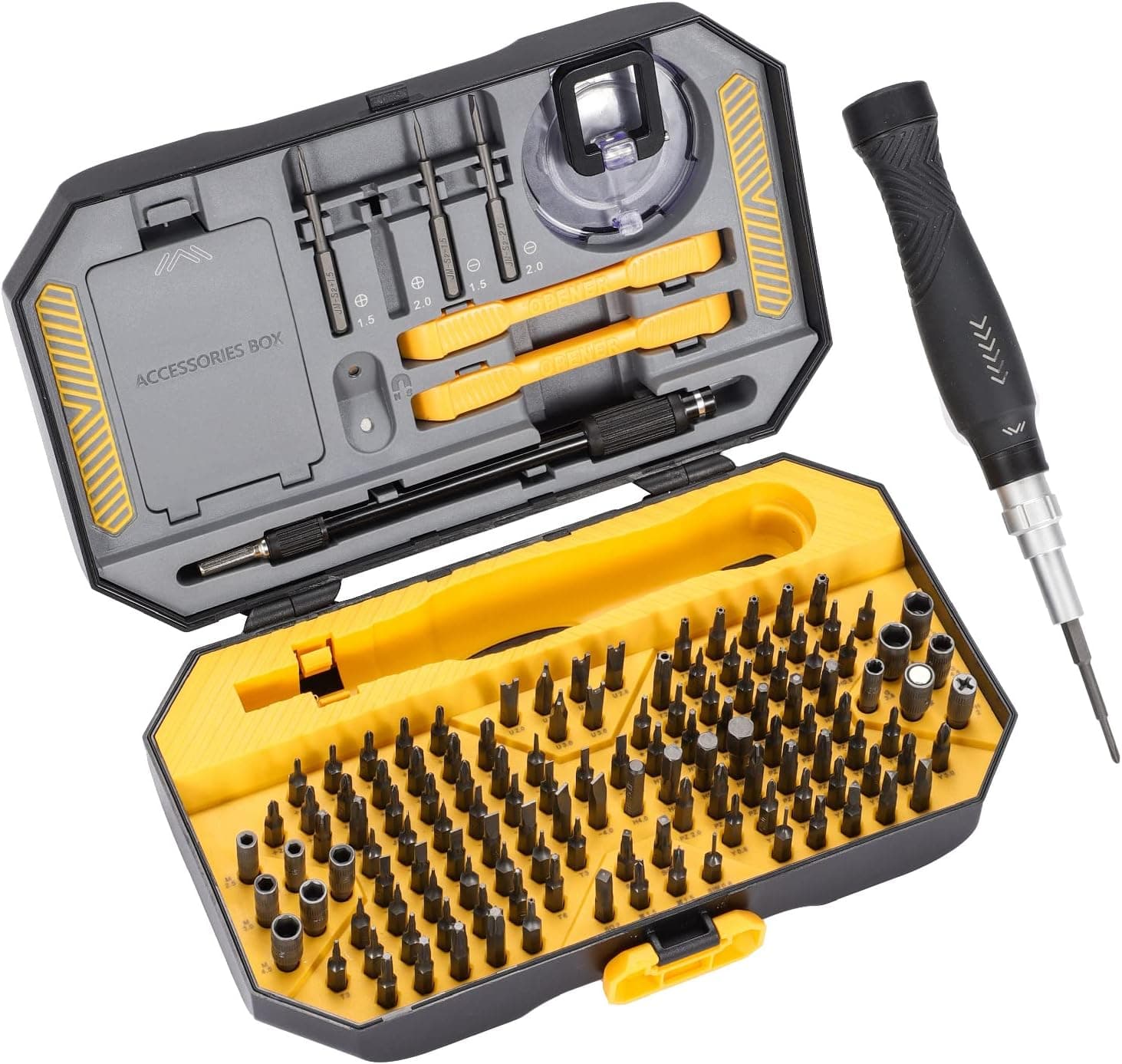 145 in 1 Precision Screwdriver Set Repair Tool Kit with Accessories Repair Tool Kit for iPhone/Mac/iPad/Tablet/Laptop/Xbox/PS3/PS4/Nintendo Switch