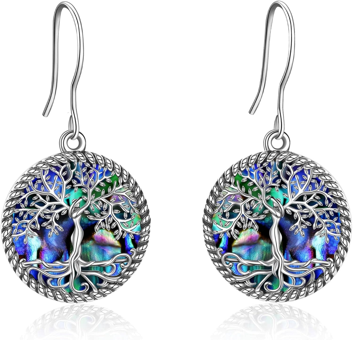 ONEFINITY Tree of Life Earrings 925 Sterling Silver Tree of Life Dangle Drop Earrings for Women Girls Tree of Life Jewelry Mother's Day Gifts