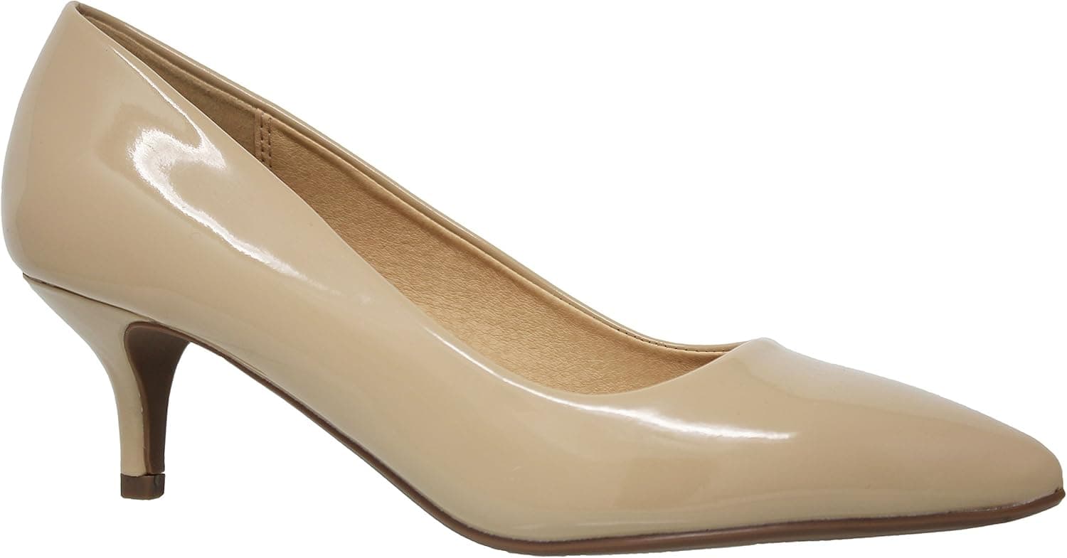 MVE Shoes Women’s Everyday Stylish Simple Closed Pointed Toe Low Heel