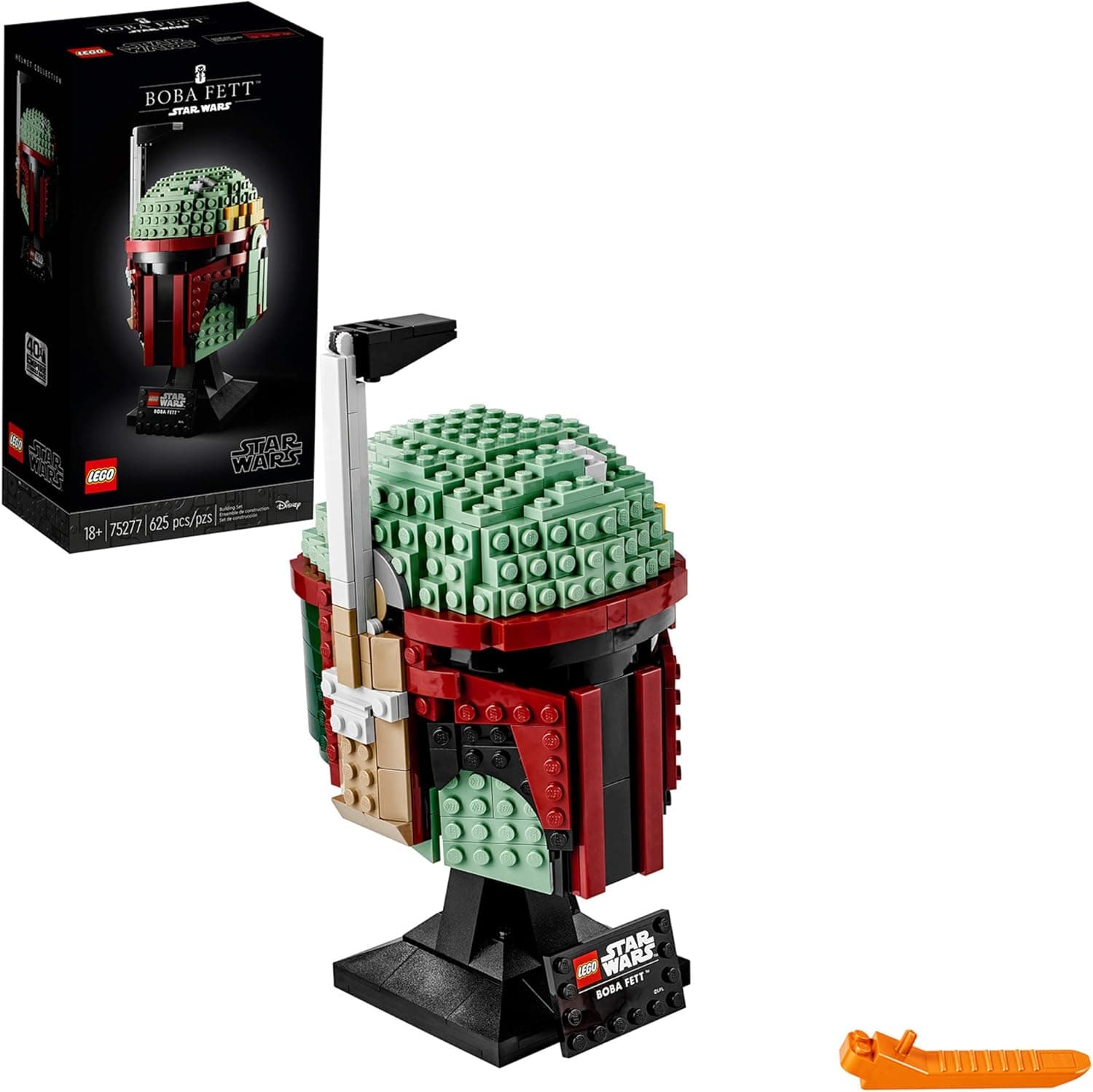 LEGO Star Wars Boba Fett Helmet 75277 Building Kit, Cool, Collectible Star Wars Character Building Set (625 Pieces), Multicolor