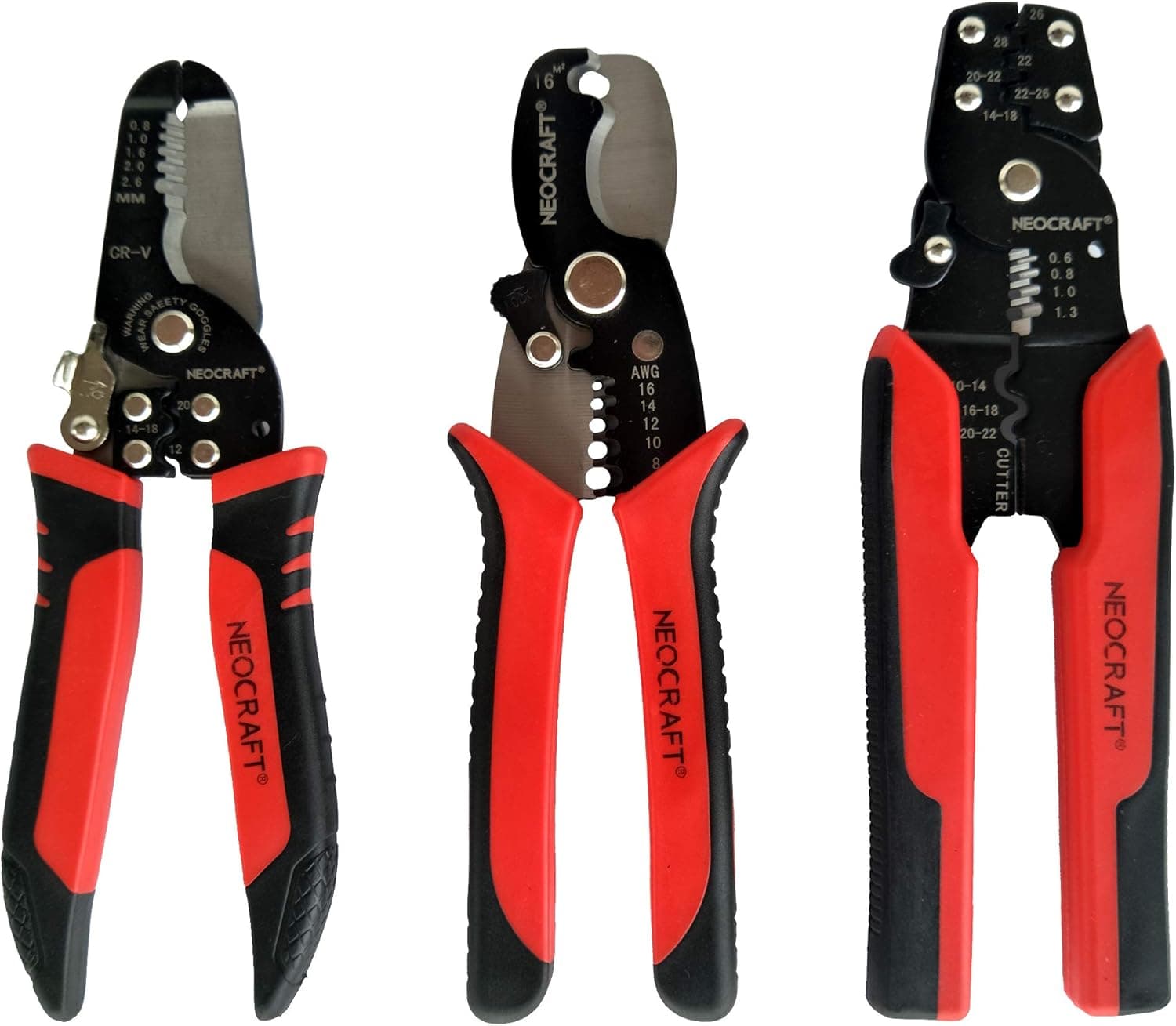Neocraft NET10007 3Pc Wire Striper Tool Set