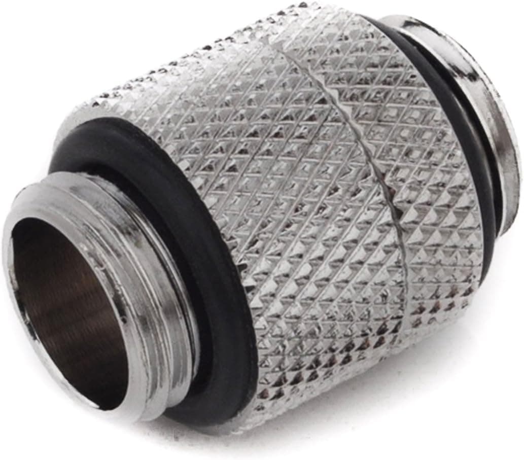 Bitspower Bitz Power G1/ 4 in. Shining Rotary G1/ 4In. Extender Silver BP-RG