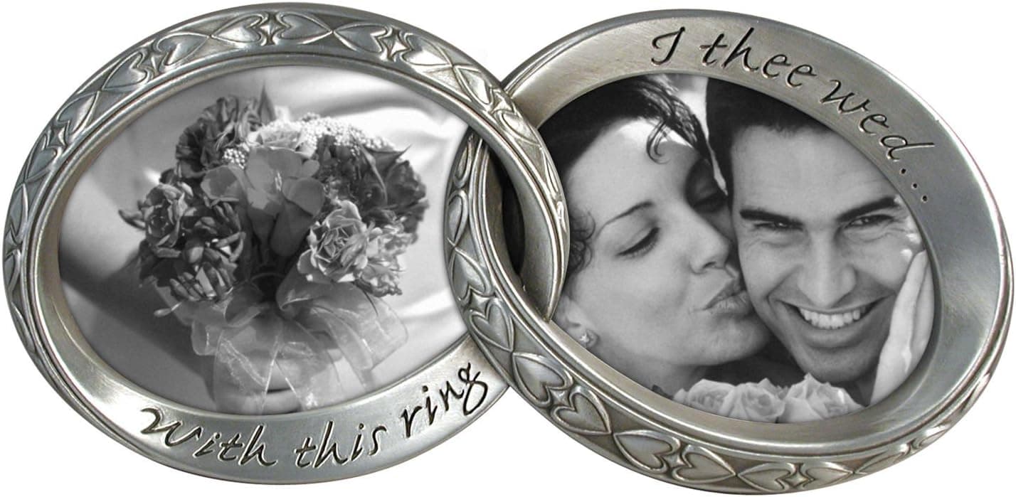 Double Wedding Rings 245;Opening Photo Frame45; Pewter40;3x334;41;