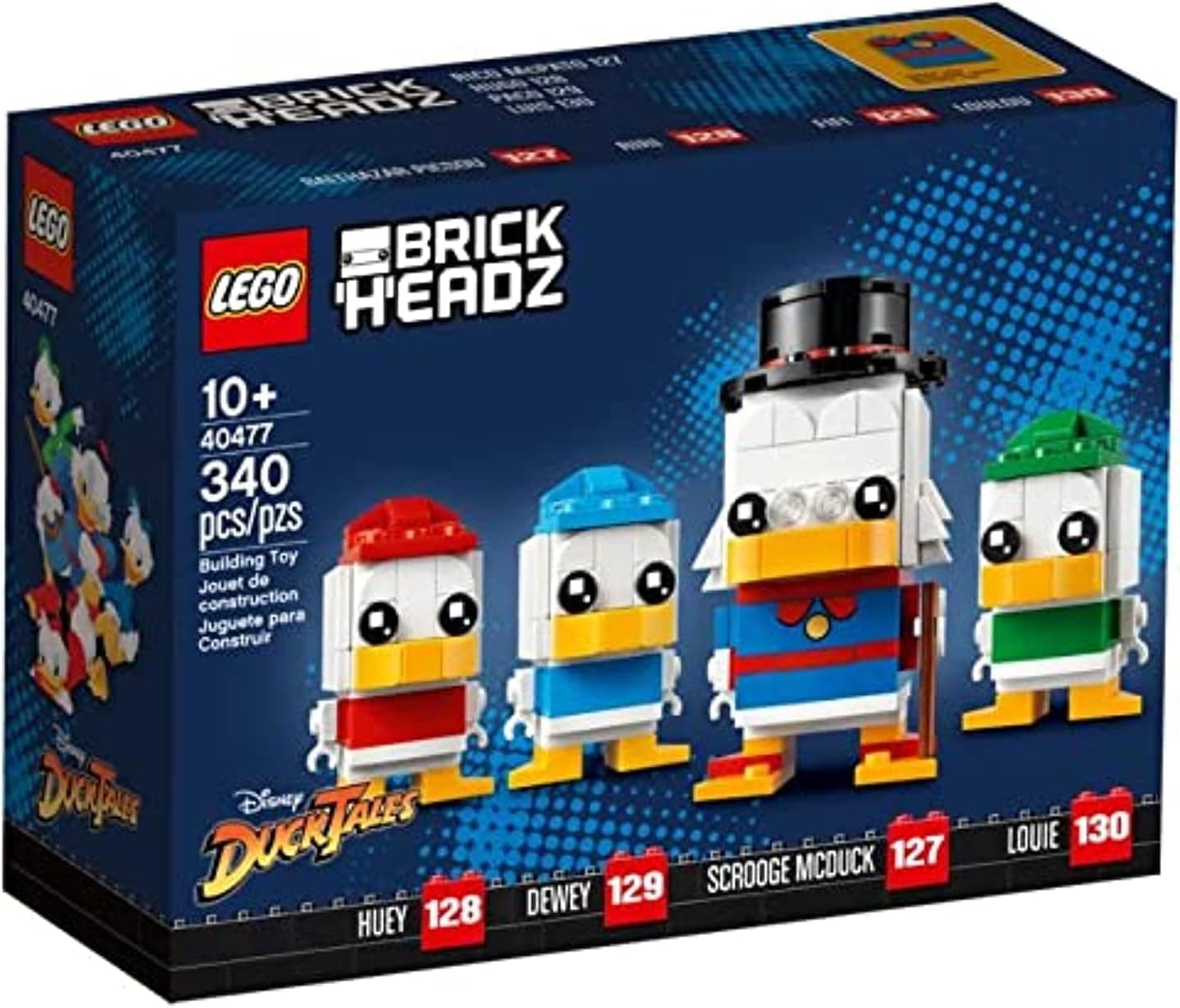 Lego Brickheadz Disney Ducktales 40477 Scrooge McDuck, Louie, Huey & Dewey (340 pcs)