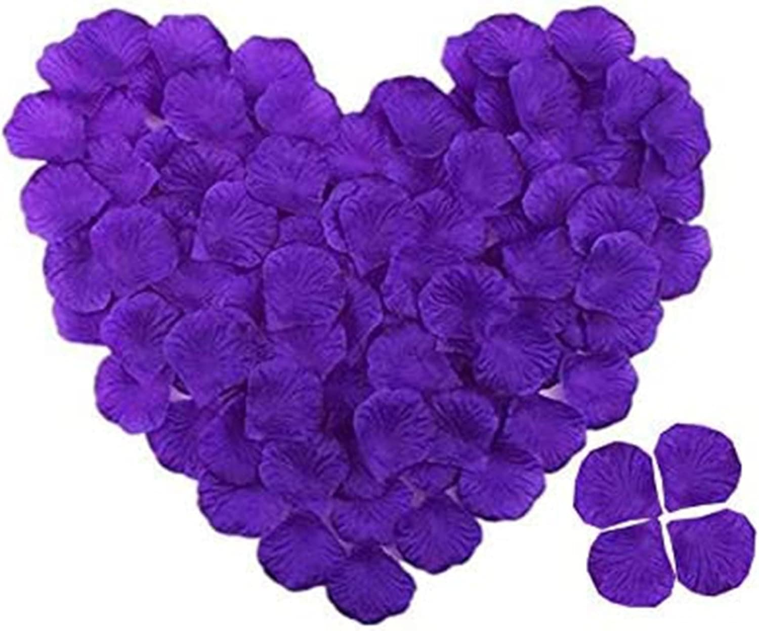 VOVCIG Dark Purple Rose Petals Dried Petals Silk Artificial Rose Petals for Weddings, Interior Decoration, Flower Arrangements, Romantic Dates,Every Day is Valentine's Day(Dark Purple 2000 Pcs)