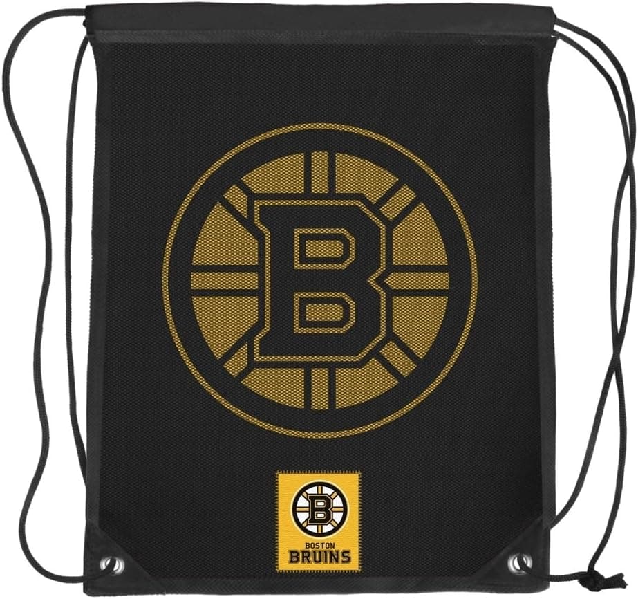 Boston Bruins 2014 Mesh Big Logo Print Drawstring Backpack