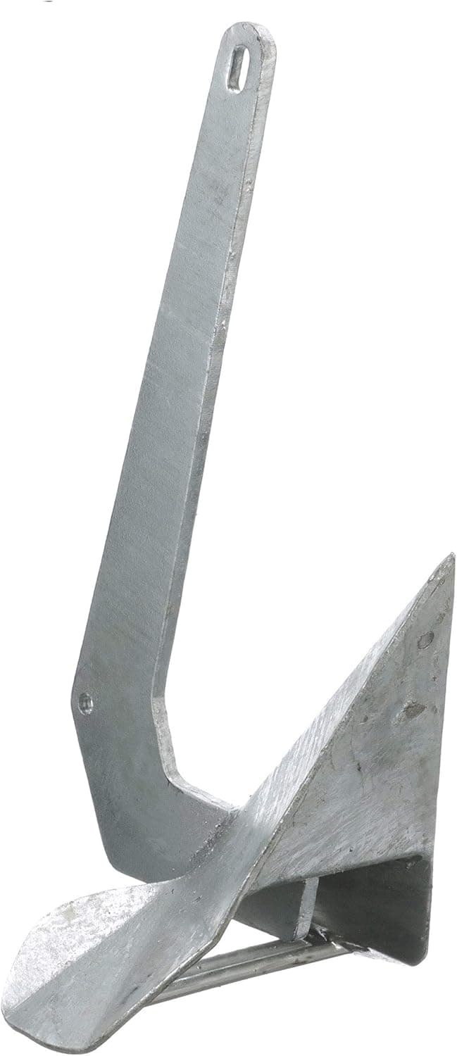 Seachoice Plow Boat Anchor, Hot-Dipped Galvanized Steel, 22 Lbs., For Boats 32-41 Ft.
