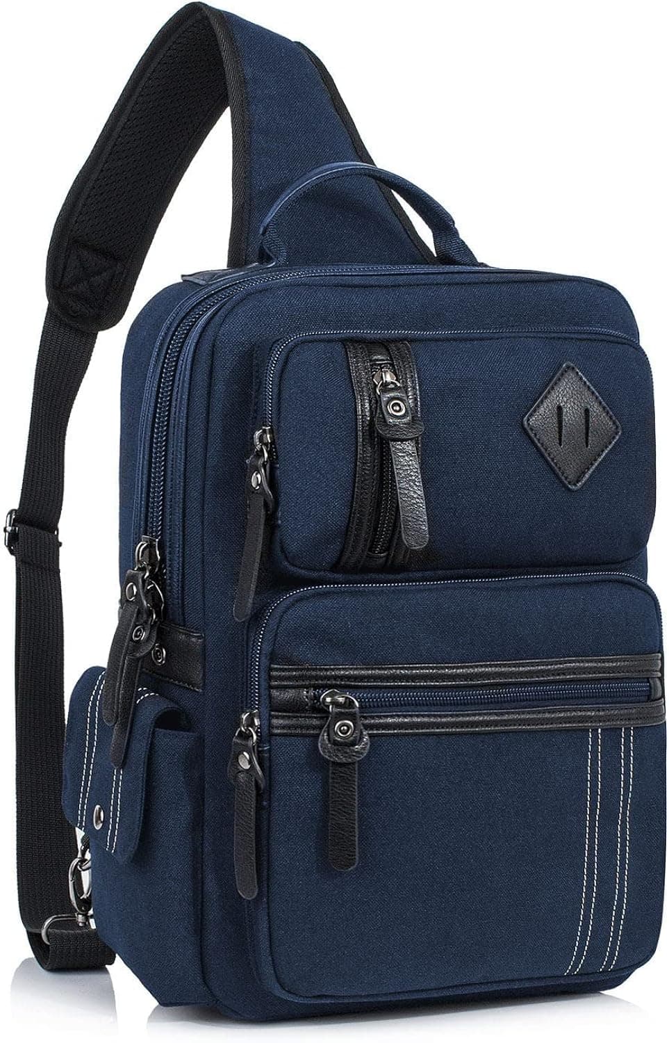 Messenger Bag for Men Canvas Sling Bag Crossbody Backpack Laptop Shoulder Bag Hiking Daypacks Casual Tactical Travel School
