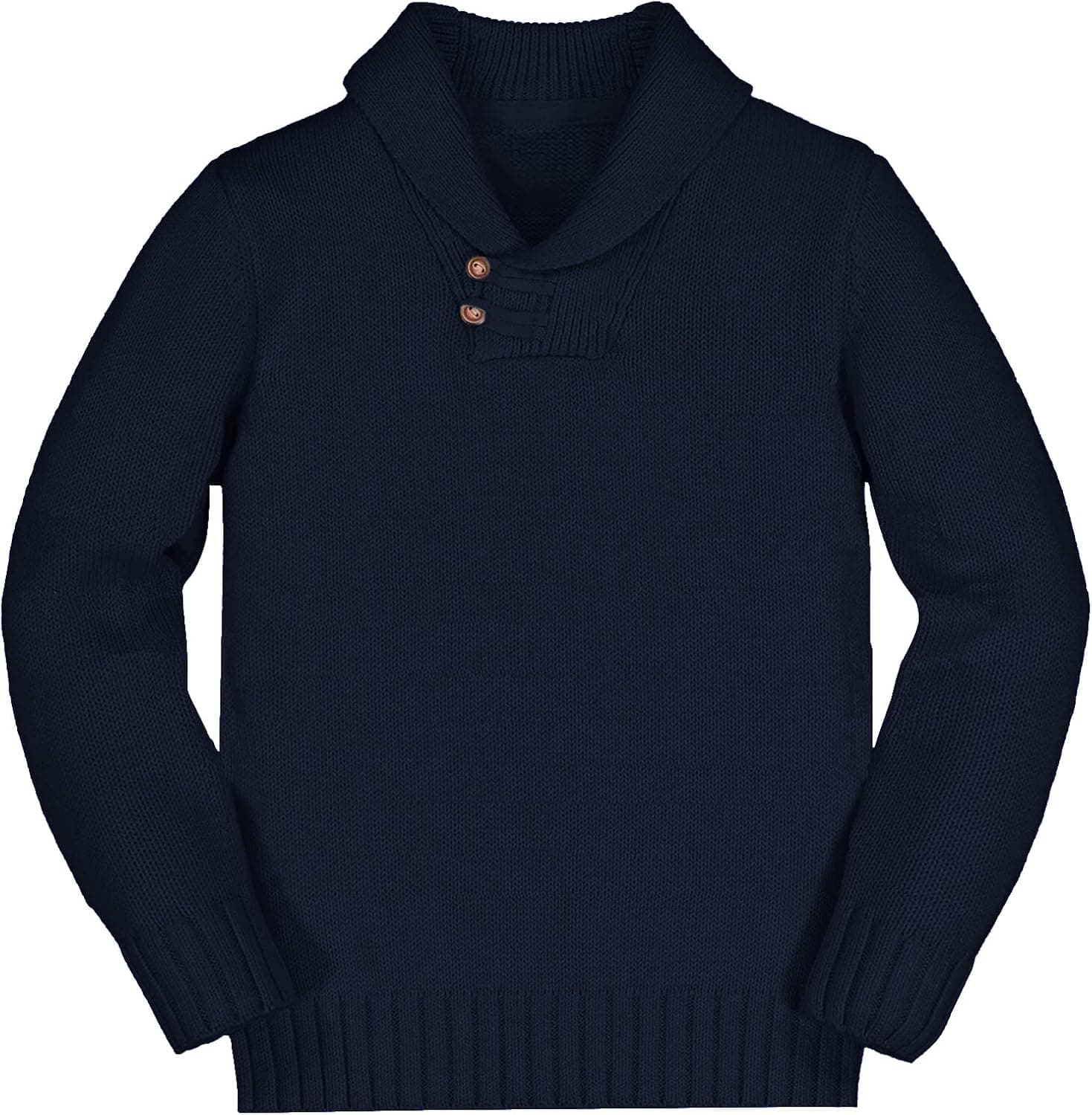 Hestenve Toddler Boys Girls Shawl Collar Pullover V Neck Sweater Cable Knittd Warm Fall Winter Christmas Clothing