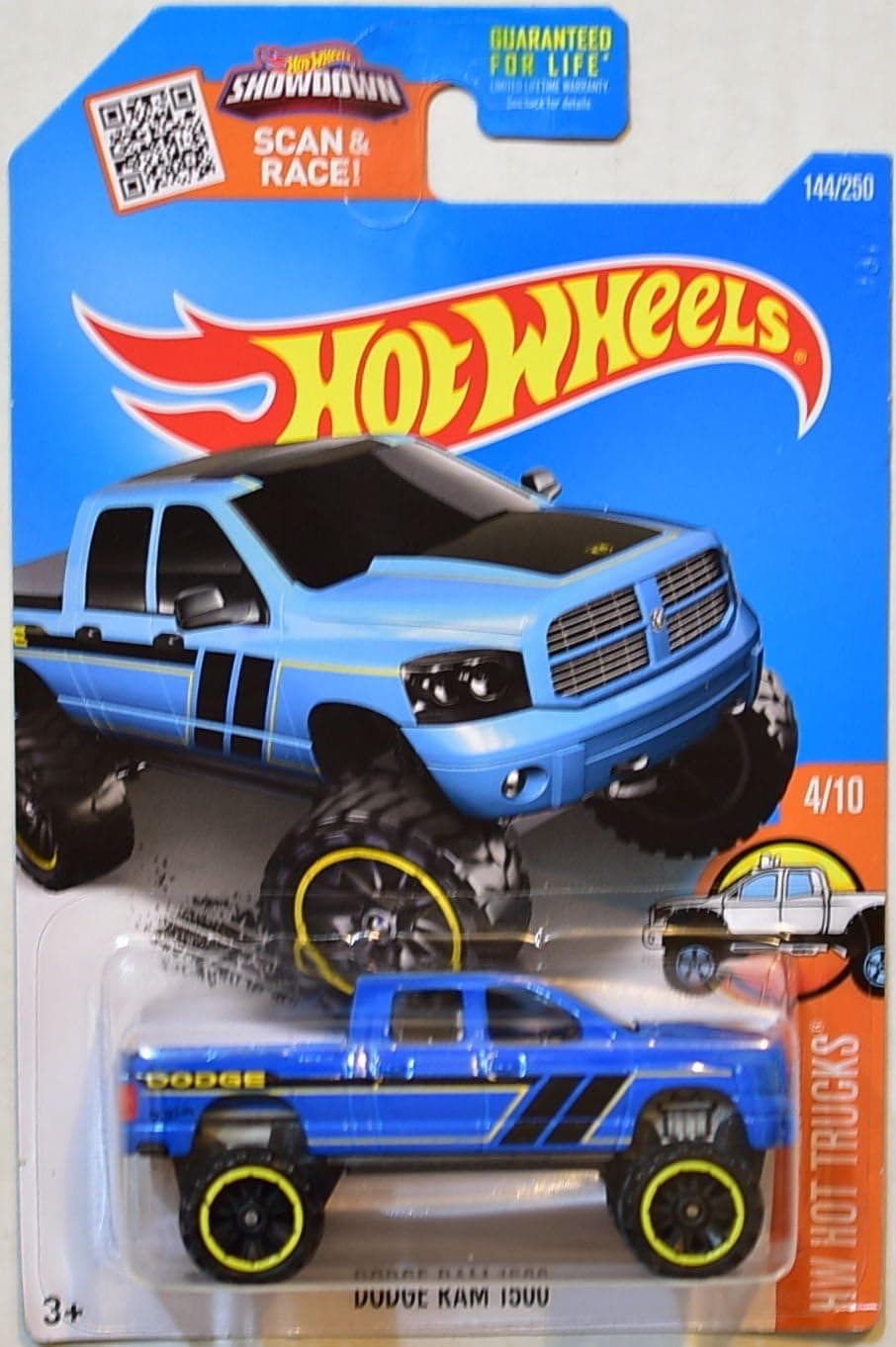 Hot Wheels, 2016 HW Hot Trucks, Dodge Ram 1500 [Blue] Exclusive #144/250