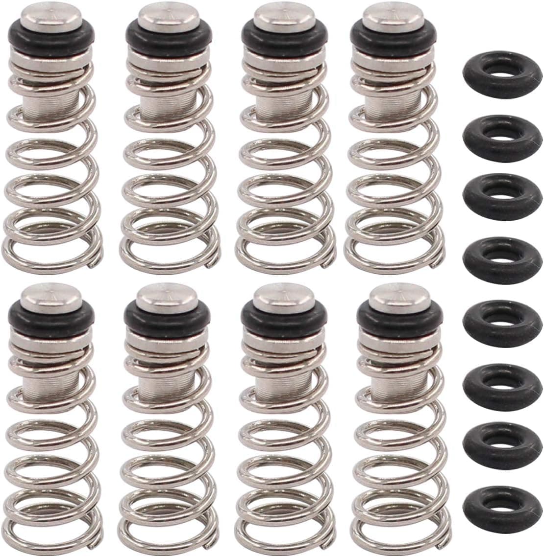 ApplianPar Universal Poppet Valve with Springs for Homebrewing Draft Beer Ball and Pin Lock Keg Post Set of 8