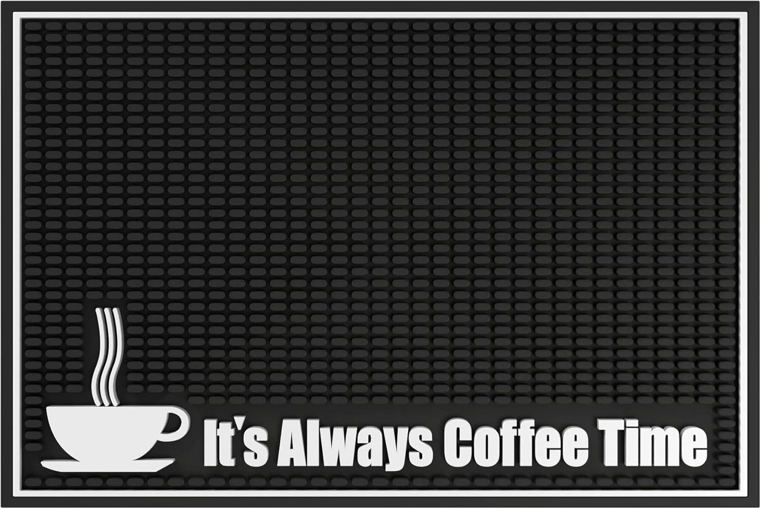 Highball & Chaser Premium Coffee Mat 18in x 12in. 1cm Thick Durable Kitchen Counter-Coffee Bar Accessories Fit Under Coffee Maker Coffee Pot Espresso Machine Mat