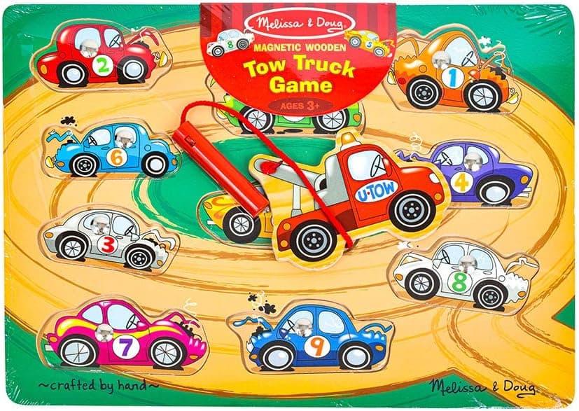 Melissa & Doug Tow Truck Magnetic Puzzle Game