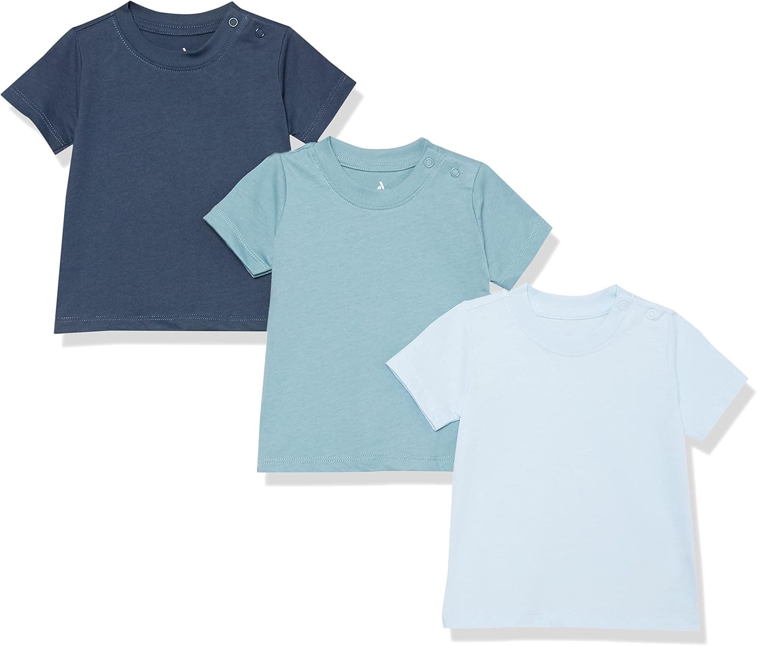 Amazon Aware Baby Boys' Organic Cotton Short Sleeve T-Shirt, Pack of 3