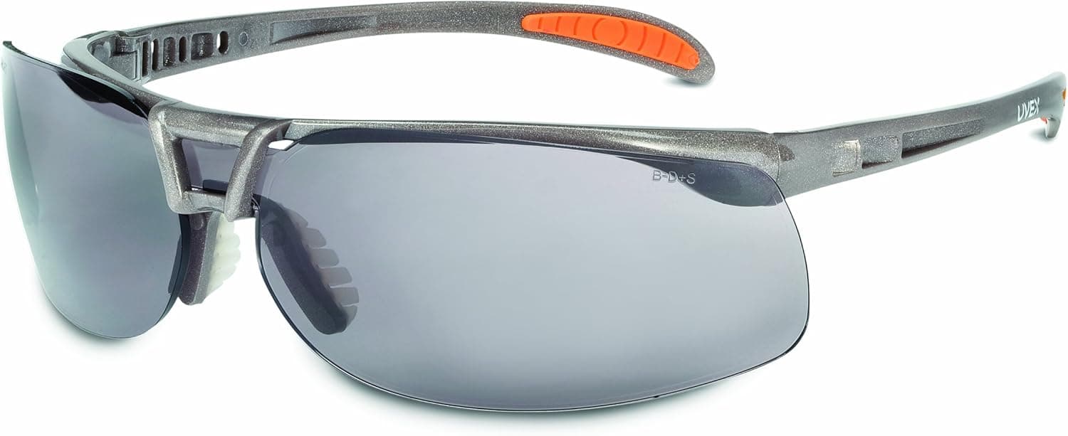 Honeywell Retail Uvex Protege Anti-Fog Safety Glasses, Gray Lens (RWS-51022)