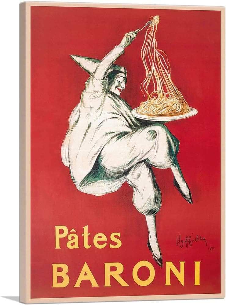 ARTCANVAS Pates Baroni 1921 Canvas Art Print by Leonetto Cappiello - 40" x 26" (0.75" Deep)