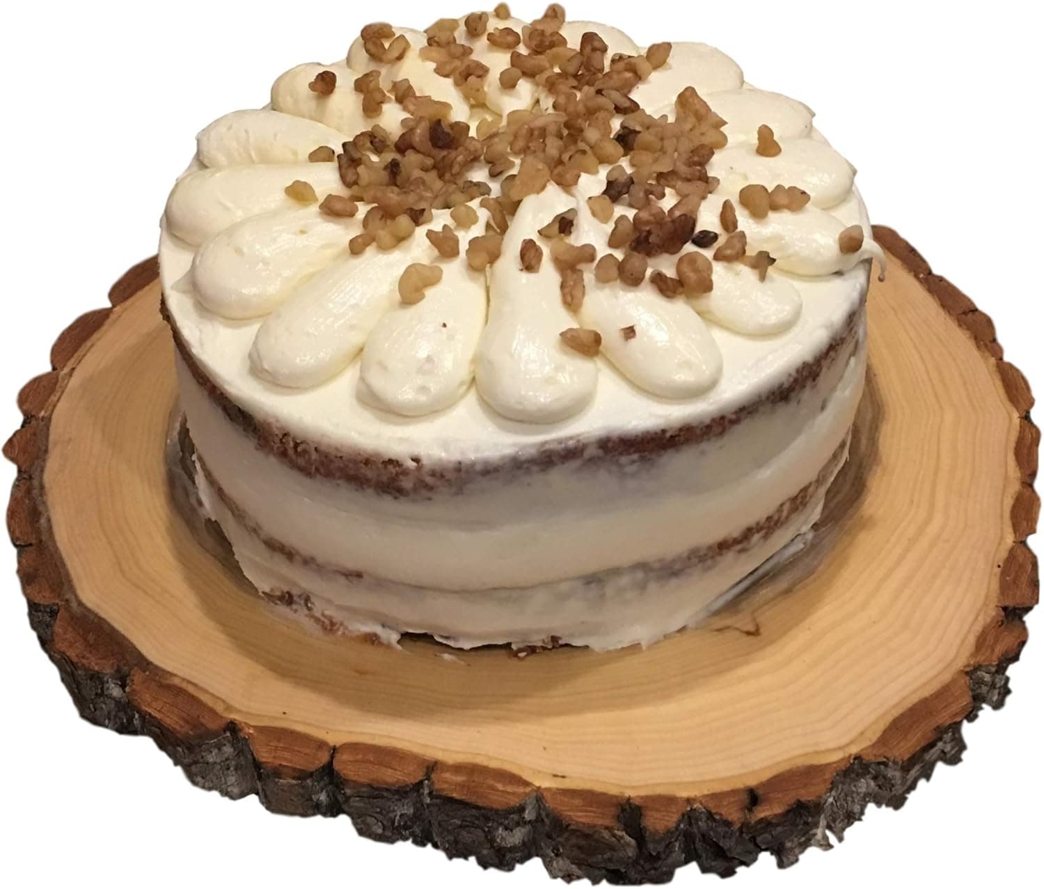 Rustic Wood Cake Stand For Wedding - Rustic Cupcake Stand - Live Edge Wood Slab - Wooden Centerpiece - Cake Plate - Cheese Board - Wood Slab - Serving Tray Platter Wood Tree Stump Log Slice