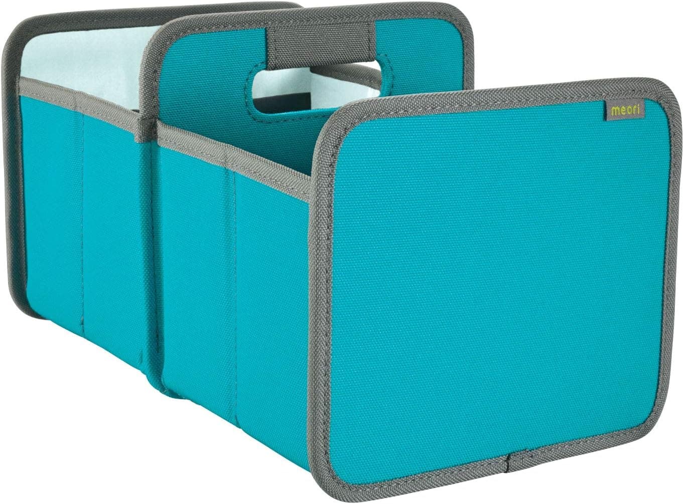 meori Mini Foldable Box Double Azure Blue Exterior Candy Mint Lining/Organize Car Kitchen Utensils