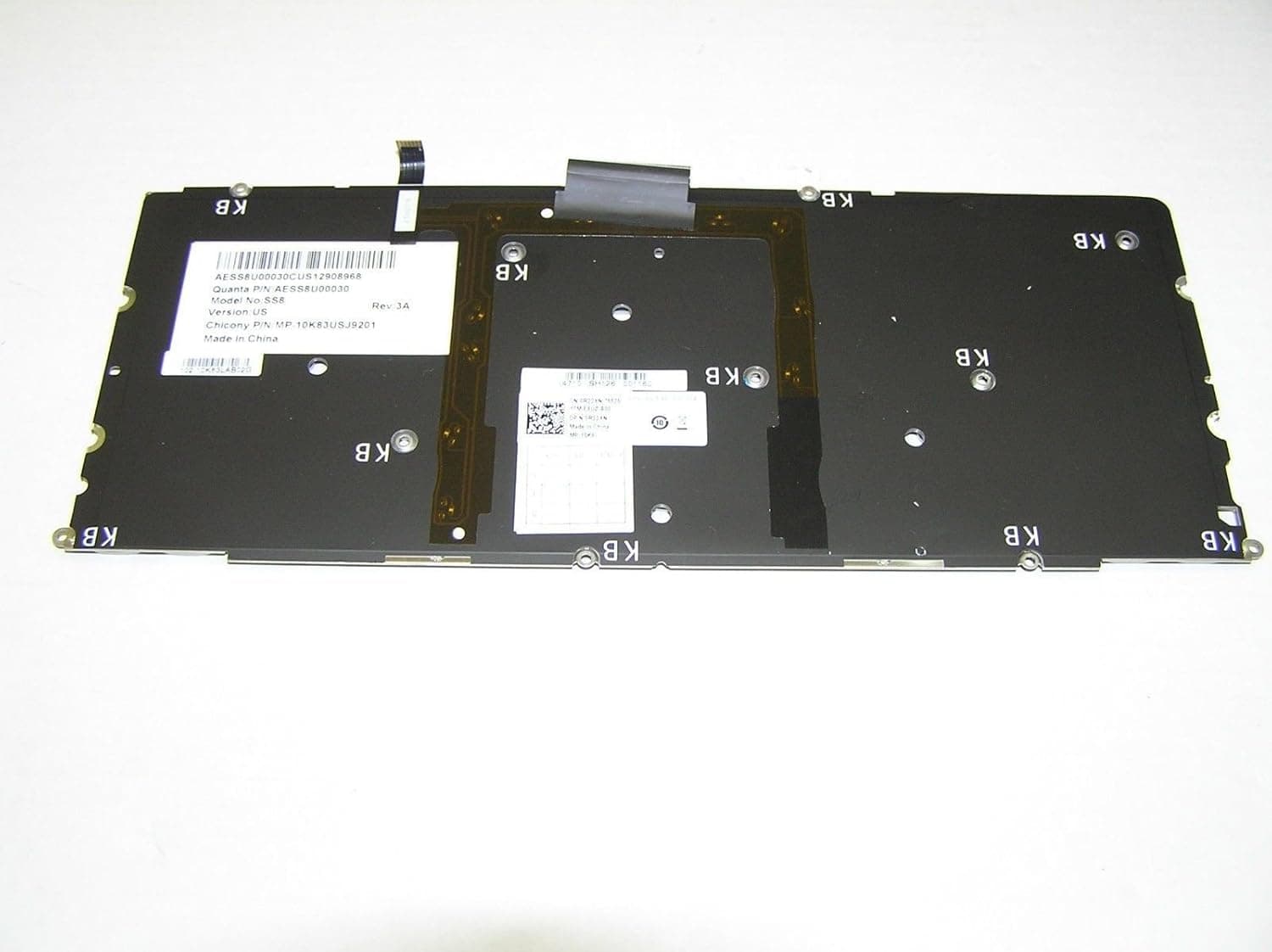 New Genuine Dell XPS 15z Backlit US Keyboard Backlit AESS8U00030