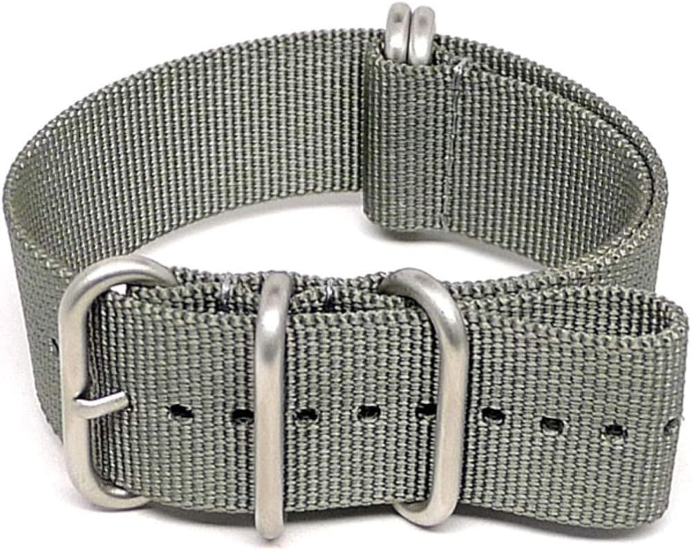 Da Luca Ballistic Nylon Military Watch Strap (Matte Buckle) 18mm 20mm 22mm 24mm 26mm